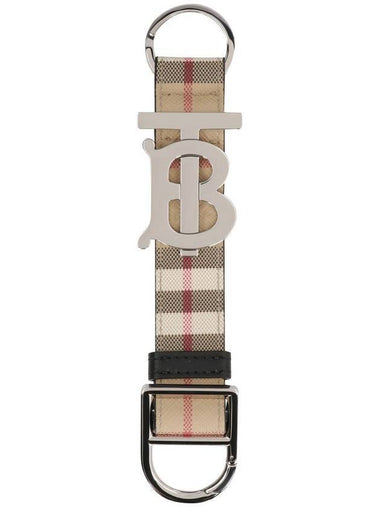 Monogram Motif Vintage Check Key Holder Beige - BURBERRY - BALAAN 1