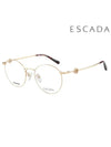 Glasses Frame VES B37F 0200 Round Metal Men Women - ESCADA - BALAAN 1