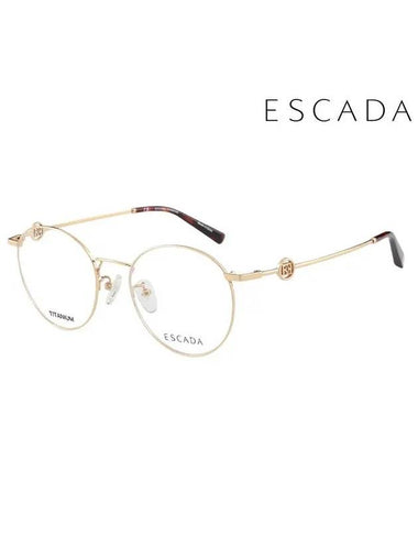 Glasses Frame VES B37F 0200 Round Metal Men Women - ESCADA - BALAAN 1