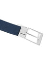 Rectangular Pin Buckle Reversible Belt Black Indigo - MONTBLANC - BALAAN 6