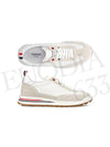 Fine Kid Suede Tech Runner White - THOM BROWNE - BALAAN 6