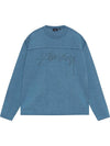 Football Crew Pigmented Dyed Long Sleeve Tee - STUSSY - BALAAN 1