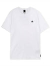 Satellite Logo Crew Neck Short Sleeve T-Shirt White - MOOSE KNUCKLES - BALAAN 2