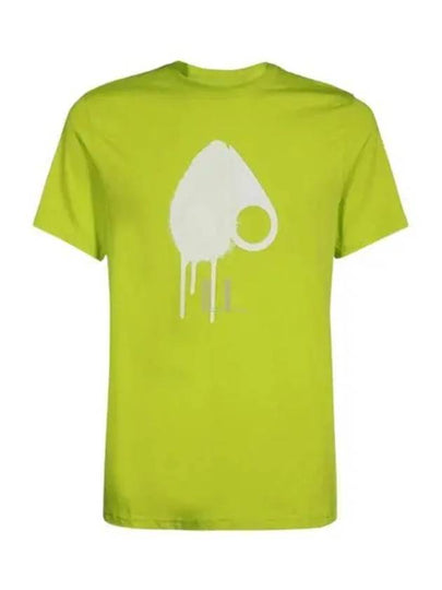 Augustine Logo Print Short Sleeve T-Shirt Green - MOOSE KNUCKLES - BALAAN 2