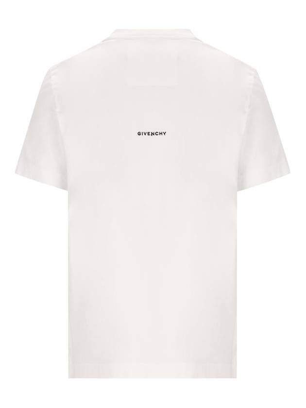 4G Logo Cotton Short Sleeve T-shirt White - GIVENCHY - BALAAN 3