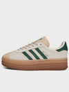 Women's Gazelle Bold Low Top Sneakers Cream White Green - ADIDAS - BALAAN 3