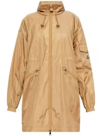 1C00005 597R1 22B ADHEMAR Long Windbreaker Beige Women s Jacket TJ 271883 - MONCLER - BALAAN 1