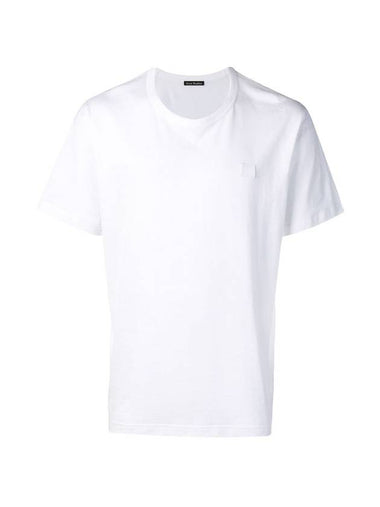 Studios Men's Nash Face Crewneck Short Sleeve T-Shirt White - ACNE STUDIOS - BALAAN 1