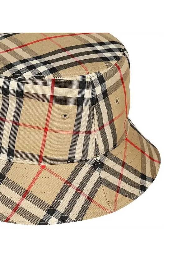 Vintage Check Technical Bucket Hat Beige - BURBERRY - BALAAN 4