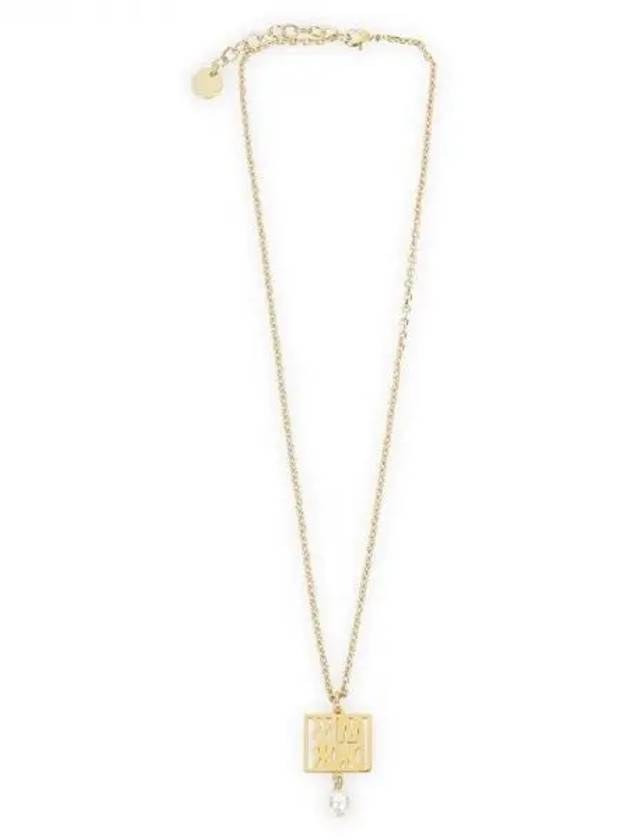 Miss Resin Pearl Necklace Gold - DIOR - BALAAN 2