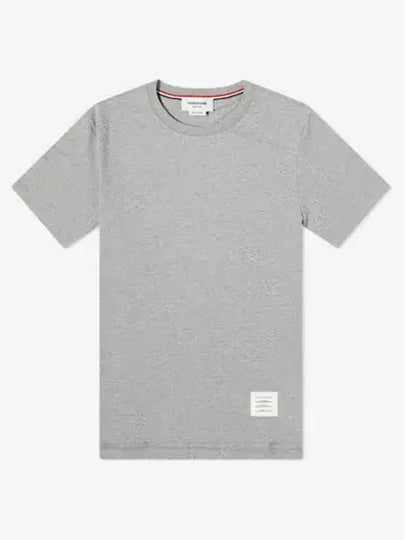 Men's Side Slit Relaxed Short Sleeve T-Shirt Light Grey - THOM BROWNE - BALAAN 2