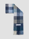 Check Mohair Muffler Grey Blue - ACNE STUDIOS - BALAAN 5