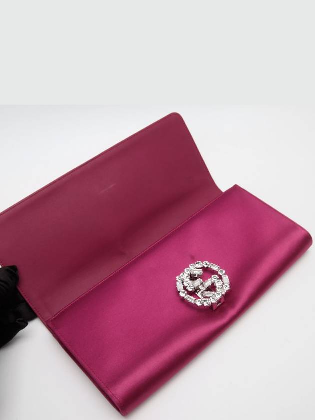 Satin GG Cubic Clutch Magenta Pink 0106hxa - GUCCI - BALAAN 8