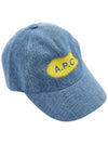 Eden Embroidered Logo Ball Cap Blue - A.P.C. - BALAAN 5