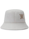 Official JACQUARD TRIPLE LOGO BUCKET HAT WH - ANEWGOLF - BALAAN 2