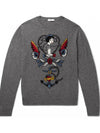 Tattoo intarsia cashmere knit NV3KC21Y4HJ 080 - VALENTINO - BALAAN 1