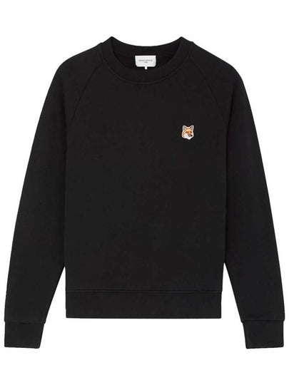 Fox Head Patch Regular Sweatshirt Black - MAISON KITSUNE - BALAAN 2