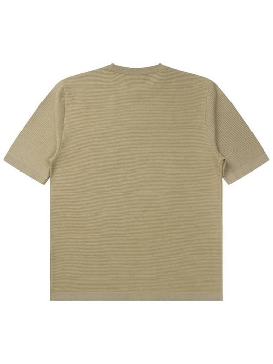 24SS Men's Pocket Round Neck Short Sleeve Knit Olive Green SWDQESSW01OG - SOLEW - BALAAN 2