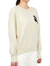 Marisans Logo Knit Top Light Grey - ISABEL MARANT - BALAAN 4