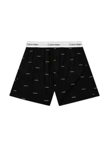 Cotton Poplin Boxer Briefs Black - CALVIN KLEIN - BALAAN 1