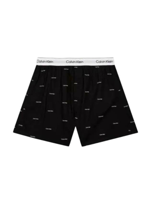 Cotton Poplin Boxer Briefs Black - CALVIN KLEIN - BALAAN 1