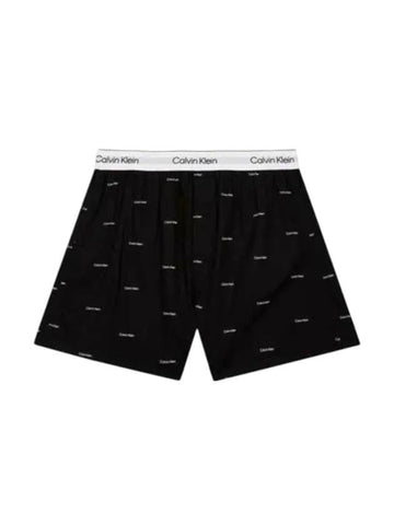 Cotton Poplin Boxer Briefs Black - CALVIN KLEIN - BALAAN 1