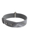 CD Diamond Canvas Silver Finish Brass Bracelet Grey - DIOR - BALAAN 3