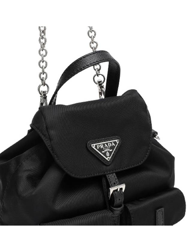 Re-Nylon Mini Backpack Black - PRADA - BALAAN 6