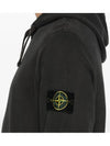 Wappen Patch Brushed Cotton Fleece Hoodie Lead Grey - STONE ISLAND - BALAAN 6