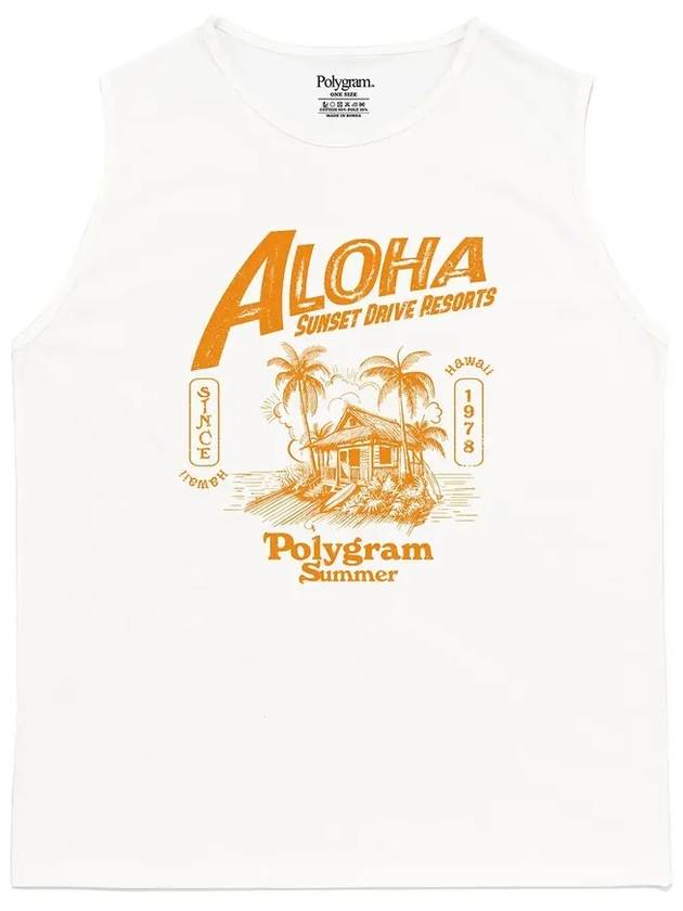 ALOHA PIGMENT DYED SLEEVELESS IVORY - POLYGRAM - BALAAN 2