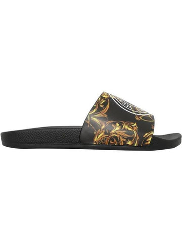 Baroque Slippers Black - VERSACE - BALAAN 1