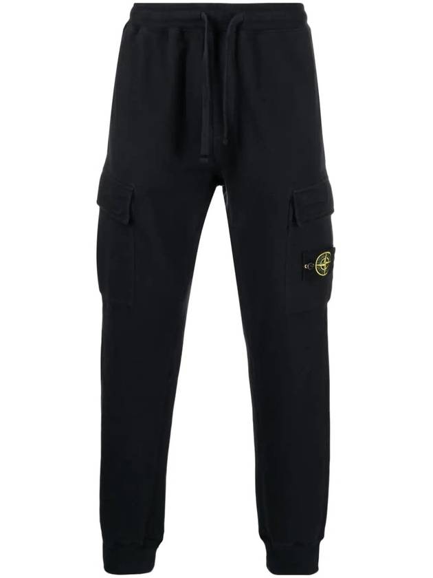 Wappen Patch Jogger Baggy Pants Navy - STONE ISLAND - BALAAN 1