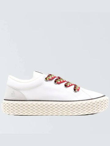 Men s Cotton Canvas Kirby White Sneakers FM SKIK01 CANV 00 - LANVIN - BALAAN 1