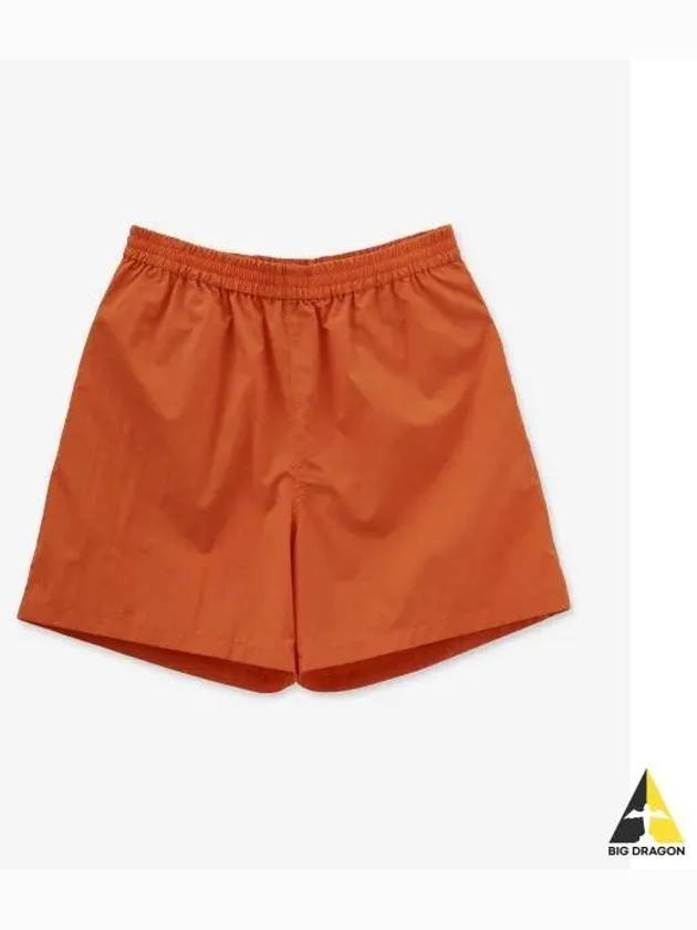 Washed Cotton Weather Easy Shorts Pants Orange A23SP03NWORANGE - AURALEE - BALAAN 1