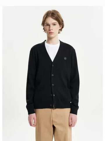 Men s Bold Foxhead Patch Regular Spring Fall Cardigan Black Domestic Product GM0023071272933 - MAISON KITSUNE - BALAAN 1