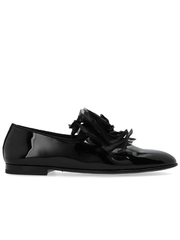 Dolce & Gabbana Shoes With Tulle Application, Men's, Black - DOLCE&GABBANA - BALAAN 1