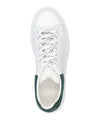 Women's Oversized Suede Tab Low Top Sneakers Dark Green White - ALEXANDER MCQUEEN - BALAAN 4