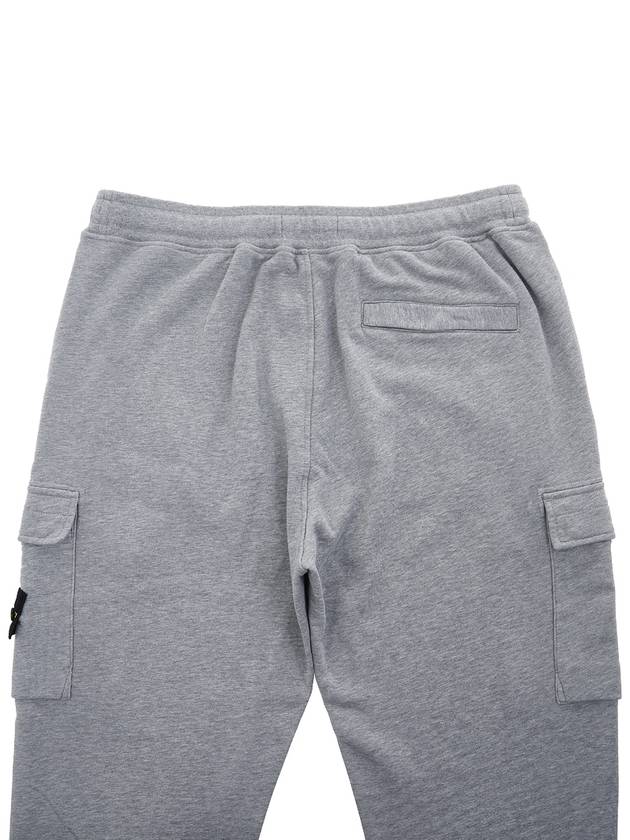 Garment Dyed Cotton Fleece Track Pants Grey - STONE ISLAND - BALAAN 8