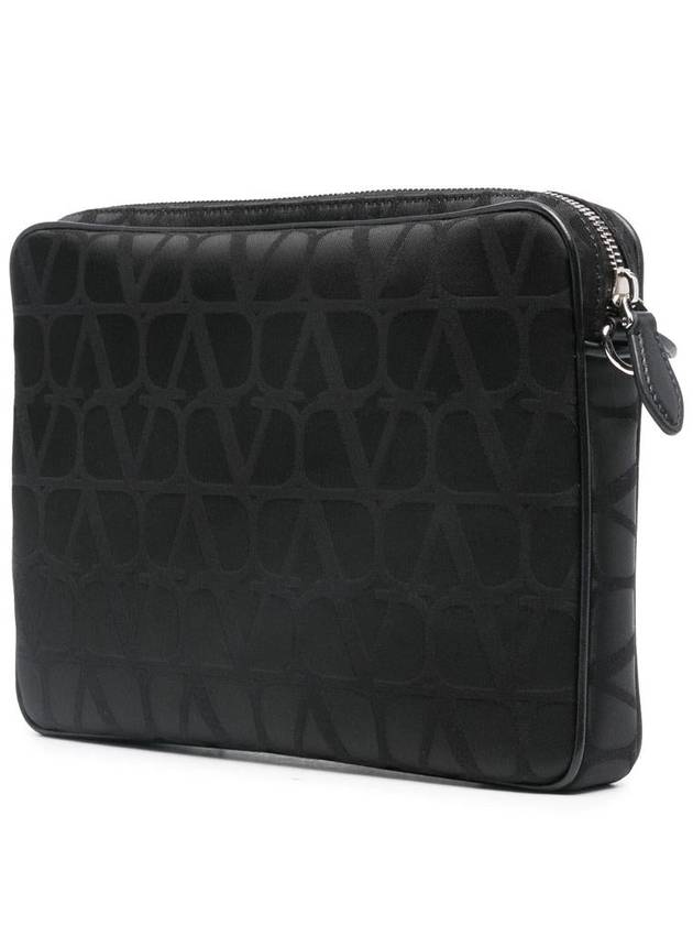 Toilet Econograph Clutch Bag Black - VALENTINO - BALAAN 3