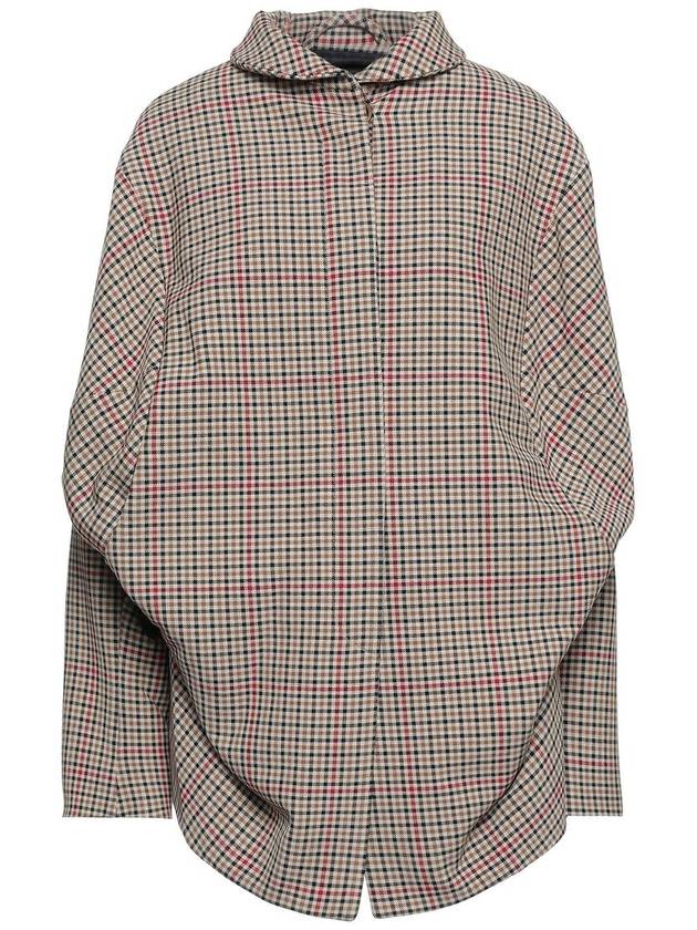 Deformed silhouette check jacket - VIVIENNE WESTWOOD - BALAAN 7