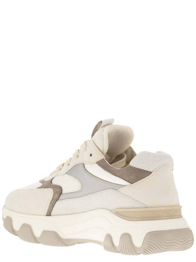 HYPERACTIVE - Leather and fabric trainers - HOGAN - BALAAN 3