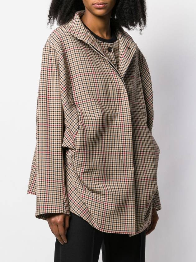 Deformed silhouette check jacket - VIVIENNE WESTWOOD - BALAAN 5