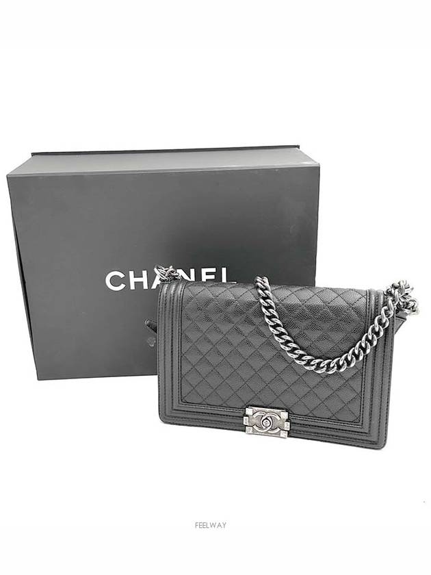 Caviar Boy Bag Large - CHANEL - BALAAN 7