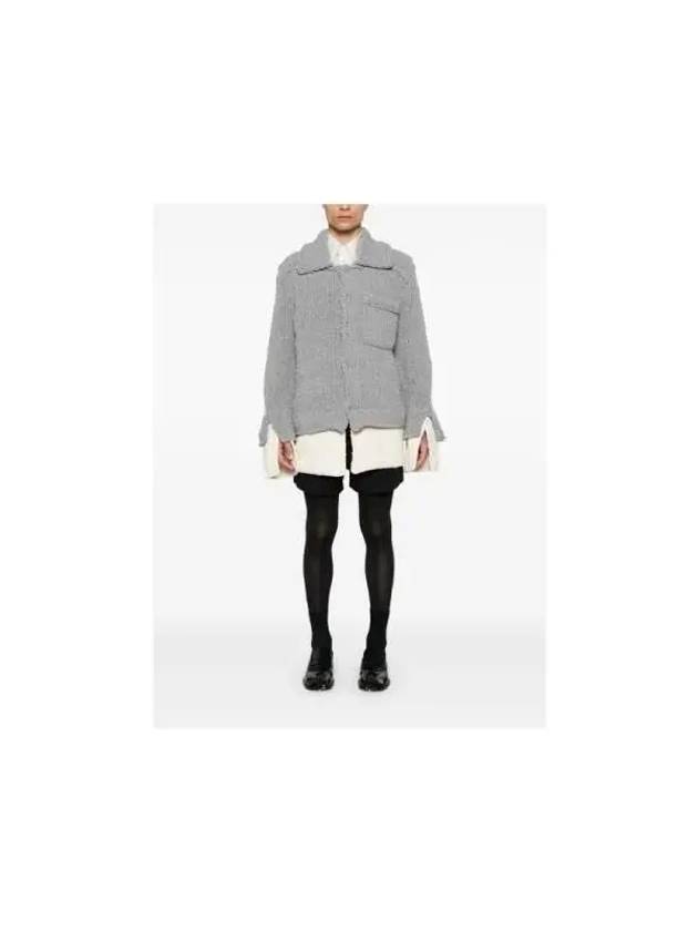 layered cardigan gray - JW ANDERSON - BALAAN 6