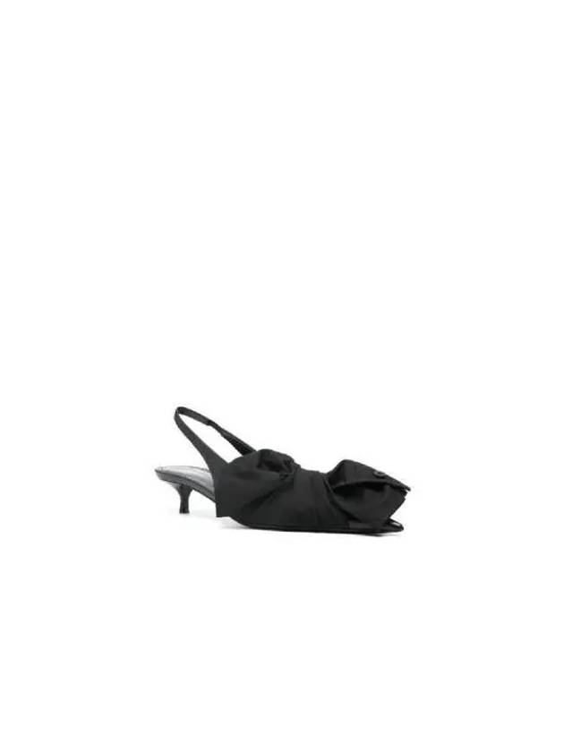 Knife Chemise 40mm Slingback Heels Black - BALENCIAGA - BALAAN 3