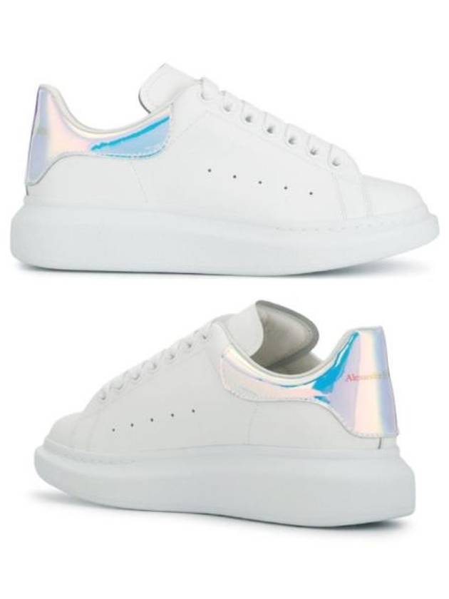 Oversized Smooth Calf Leather Sneakers White Shock Pink - ALEXANDER MCQUEEN - BALAAN 2