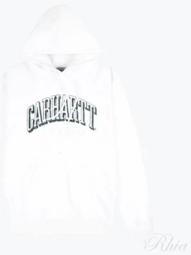 Scrawl Logo Print Hoodie White - CARHARTT WIP - BALAAN 2