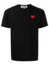 Red Heart T-Shirt Black - COMME DES GARCONS PLAY - BALAAN 2