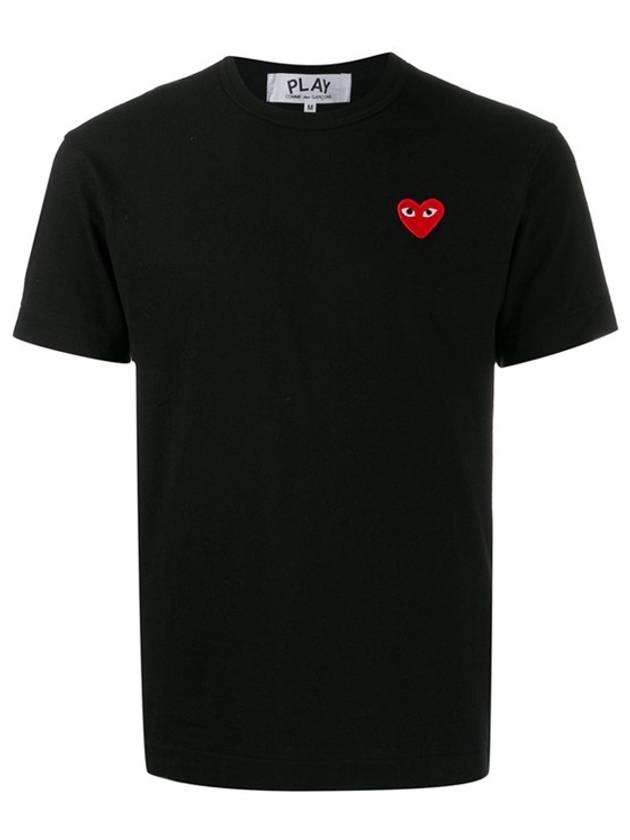 Red Heart T-Shirt Black - COMME DES GARCONS PLAY - BALAAN 2