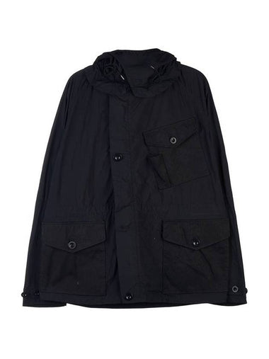 Mid-Layer Hooded Jacket Black - TEN C - BALAAN 1